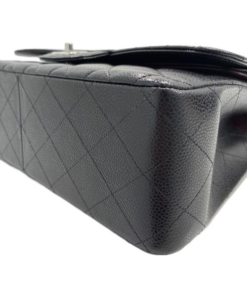 CHANEL（シャネル）CHANEL (シャネル) マトラッセ30 クラシック ラージ Wフラップ ショルダーバッグ/Classic Large Double Flap Shoulder Bag Matelassé 30 ブラック/シルバー金具 サイズ:30の古着・服飾アイテム