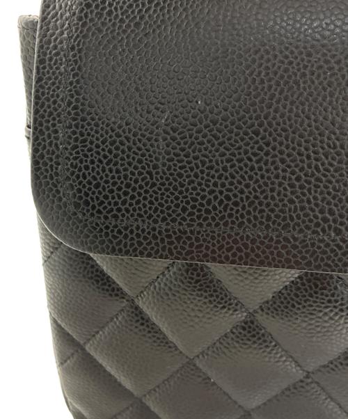 CHANEL（シャネル）CHANEL (シャネル) マトラッセ30 クラシック ラージ Wフラップ ショルダーバッグ/Classic Large Double Flap Shoulder Bag Matelassé 30 ブラック/シルバー金具 サイズ:30の古着・服飾アイテム