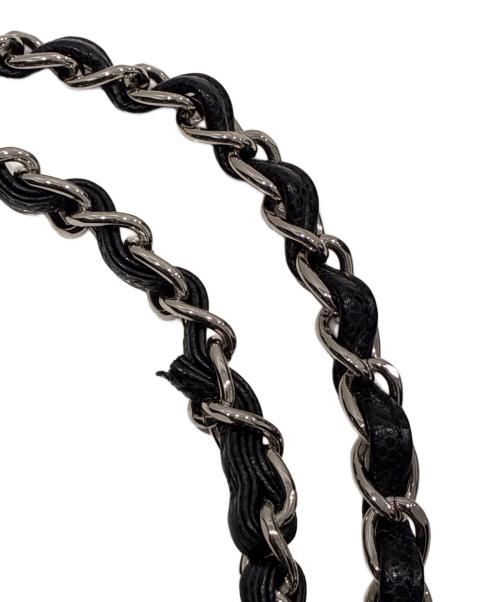 CHANEL（シャネル）CHANEL (シャネル) マトラッセ30 クラシック ラージ Wフラップ ショルダーバッグ/Classic Large Double Flap Shoulder Bag Matelassé 30 ブラック/シルバー金具 サイズ:30の古着・服飾アイテム