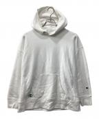 Champion REVERSE WEAVEチャンピオン リバース ウィーブ）の古着「プルオーバーパーカー」｜ホワイト