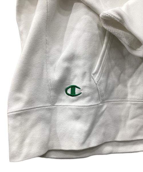 Champion REVERSE WEAVE（チャンピオン リバース ウィーブ）Champion REVERSE WEAVE (チャンピオン リバース ウィーブ) プルオーバーパーカー ホワイト サイズ:Lの古着・服飾アイテム