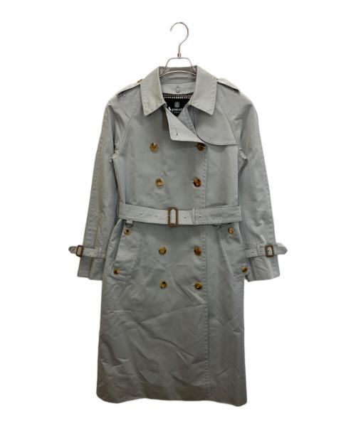 Aquascutum（アクアスキュータム）Aquascutum (アクアスキュータム) 1454010-93　トレンチコート ライトグレー サイズ:6の古着・服飾アイテム