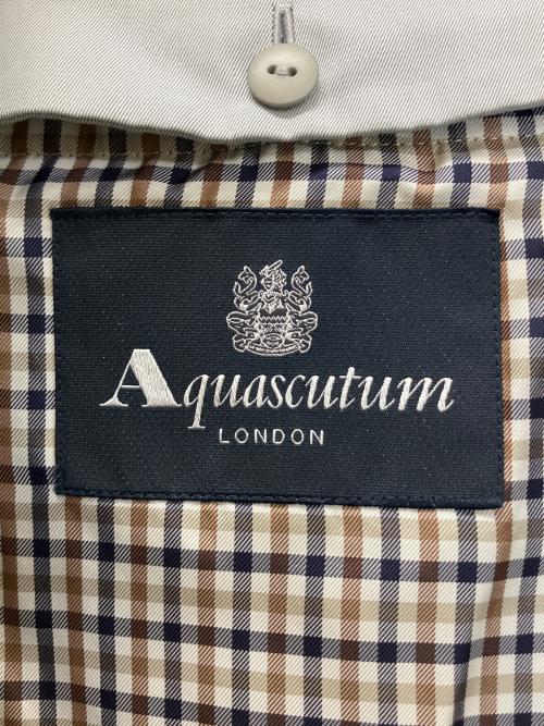 Aquascutum（アクアスキュータム）Aquascutum (アクアスキュータム) 1454010-93　トレンチコート ライトグレー サイズ:6の古着・服飾アイテム