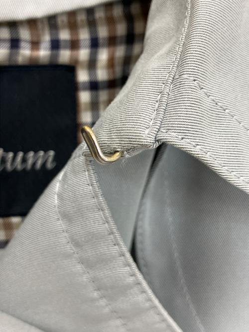 Aquascutum（アクアスキュータム）Aquascutum (アクアスキュータム) 1454010-93　トレンチコート ライトグレー サイズ:6の古着・服飾アイテム