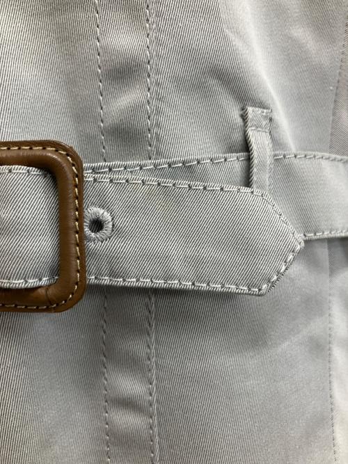 Aquascutum（アクアスキュータム）Aquascutum (アクアスキュータム) 1454010-93　トレンチコート ライトグレー サイズ:6の古着・服飾アイテム