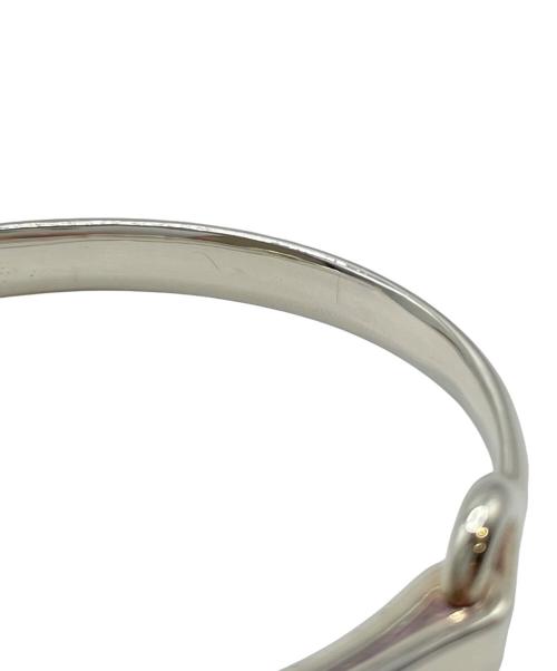HERMES（エルメス）HERMES (エルメス) MORS DE BRIDE ベルトモチーフバングル シルバー サイズ:15.5cmの古着・服飾アイテム