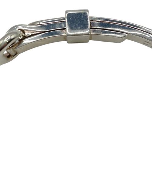 HERMES（エルメス）HERMES (エルメス) MORS DE BRIDE ベルトモチーフバングル シルバー サイズ:15.5cmの古着・服飾アイテム