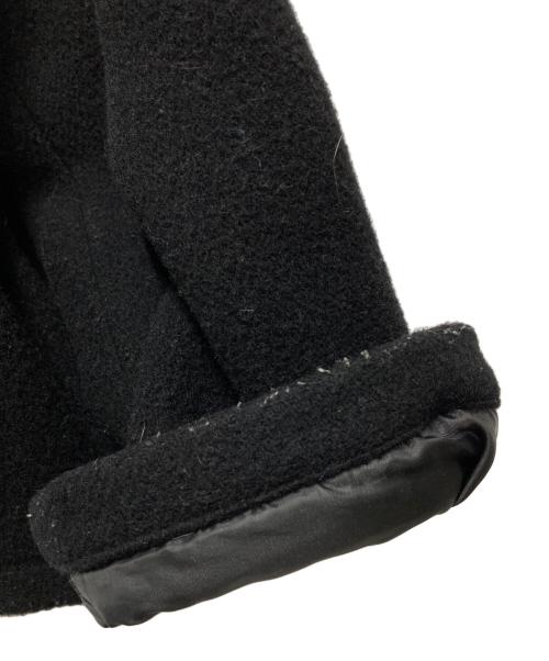 DANTON（ダントン）DANTON (ダントン) ライトパイル ウールモッサ カラーレス ジャケット/COLLARLESS JACKET ブラック サイズ:38の古着・服飾アイテム