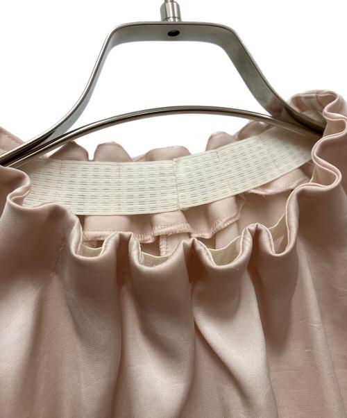 SHIPS（シップス）SHIPS (シップス) ヴィンテージサテンネックギャザーブラウス ベージュ サイズ:FREEの古着・服飾アイテム