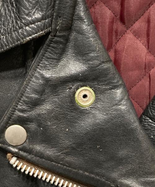 WOLF LEATHERS（ウルフレザー）WOLF LEATHERS (ウルフレザー) 70s レザーライダースジャケット ブラック サイズ:42の古着・服飾アイテム