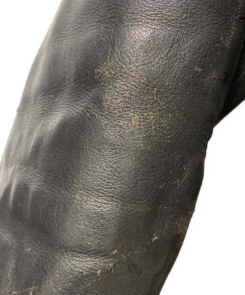 WOLF LEATHERS（ウルフレザー）WOLF LEATHERS (ウルフレザー) 70s レザーライダースジャケット ブラック サイズ:42の古着・服飾アイテム