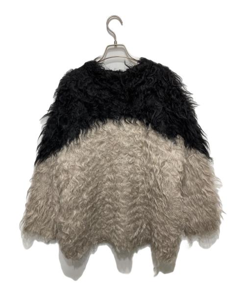 CLANE（クラネ）CLANE (クラネ) BI COLOR SHAGGY KNIT CARDIGAN/シャギーニットカーディガン ベージュ サイズ:1の古着・服飾アイテム