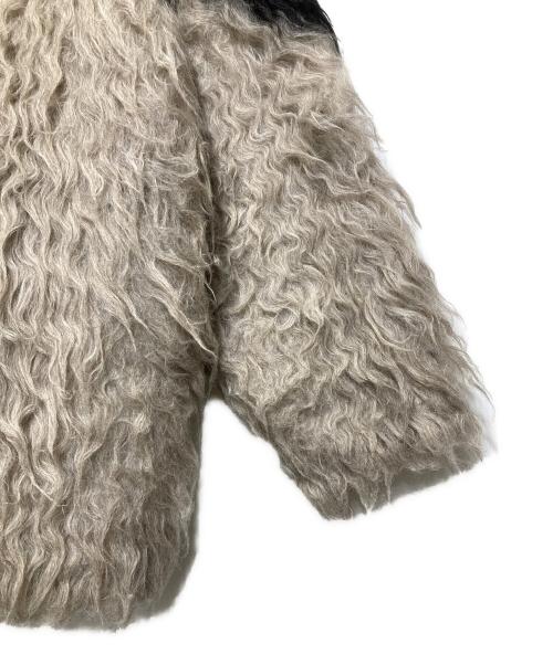 CLANE（クラネ）CLANE (クラネ) BI COLOR SHAGGY KNIT CARDIGAN/シャギーニットカーディガン ベージュ サイズ:1の古着・服飾アイテム
