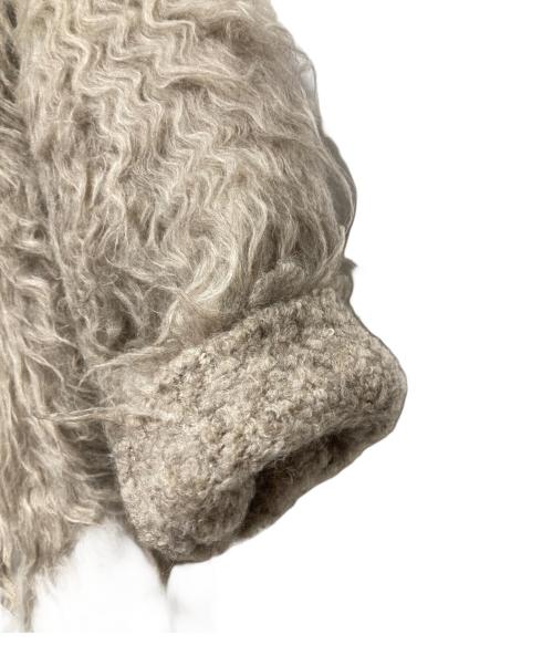CLANE（クラネ）CLANE (クラネ) BI COLOR SHAGGY KNIT CARDIGAN/シャギーニットカーディガン ベージュ サイズ:1の古着・服飾アイテム