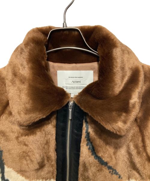 Ameri（アメリ）AMERI (アメリ) DESSERT CUP FUR BLOUSON/ファーブルゾン マルチカラー サイズ:Fの古着・服飾アイテム