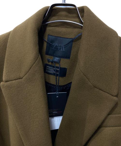 ZARA（ザラ）ZARA (ザラ) ウール混コート ブラウン サイズ:Sの古着・服飾アイテム