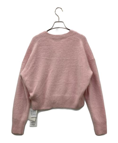 ROPE（ロペ）ROPE (ロペ) フォックスカシミヤニットカーディガン ピンク サイズ:SIZE F 未使用品の古着・服飾アイテム