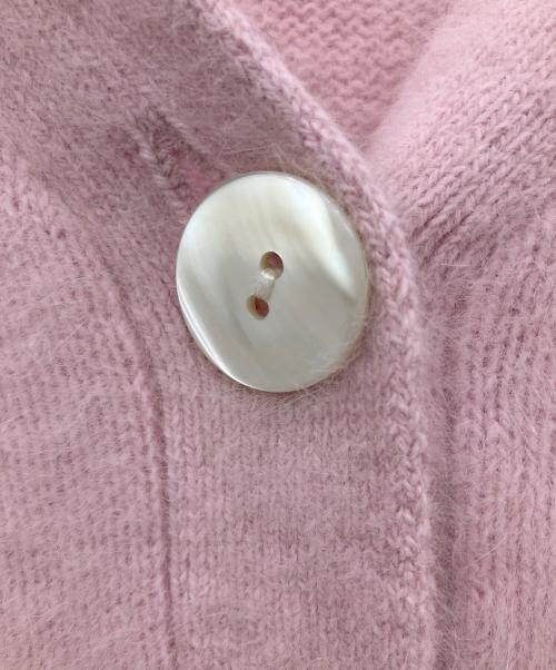 ROPE（ロペ）ROPE (ロペ) フォックスカシミヤニットカーディガン ピンク サイズ:SIZE F 未使用品の古着・服飾アイテム