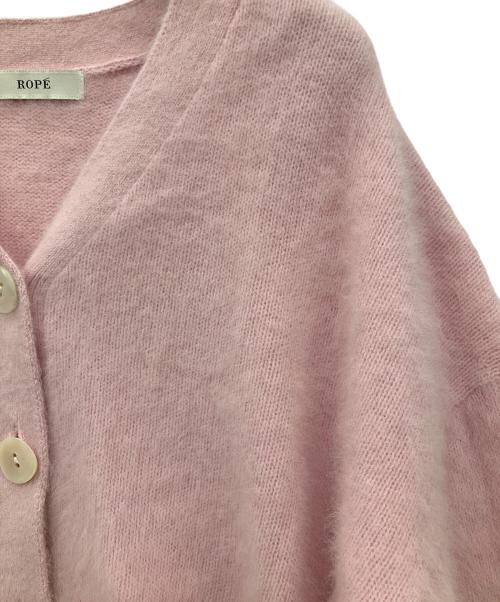 ROPE（ロペ）ROPE (ロペ) フォックスカシミヤニットカーディガン ピンク サイズ:SIZE F 未使用品の古着・服飾アイテム