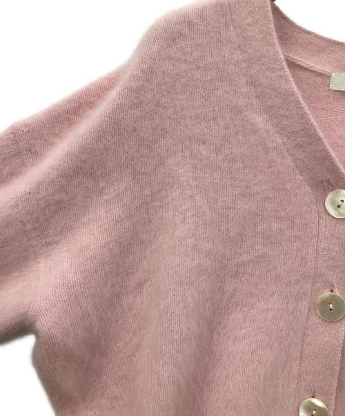 ROPE（ロペ）ROPE (ロペ) フォックスカシミヤニットカーディガン ピンク サイズ:SIZE F 未使用品の古着・服飾アイテム