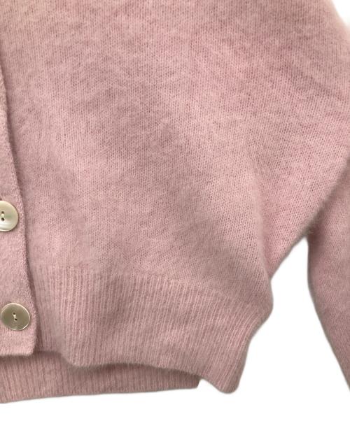 ROPE（ロペ）ROPE (ロペ) フォックスカシミヤニットカーディガン ピンク サイズ:SIZE F 未使用品の古着・服飾アイテム