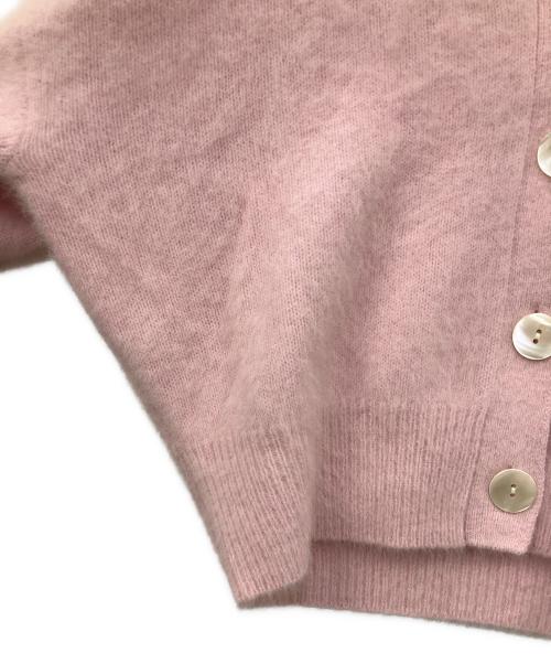 ROPE（ロペ）ROPE (ロペ) フォックスカシミヤニットカーディガン ピンク サイズ:SIZE F 未使用品の古着・服飾アイテム