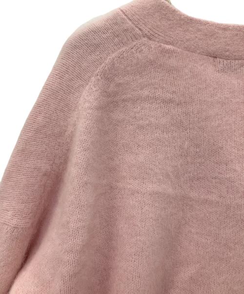 ROPE（ロペ）ROPE (ロペ) フォックスカシミヤニットカーディガン ピンク サイズ:SIZE F 未使用品の古着・服飾アイテム