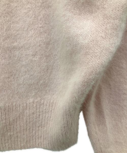 ROPE（ロペ）ROPE (ロペ) フォックスカシミヤニットカーディガン ピンク サイズ:SIZE F 未使用品の古着・服飾アイテム