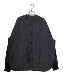Hakuu（ハク）の古着「QUILT JK WITH DOWN HOODブルゾン//ダウンジャケット 」｜グレー