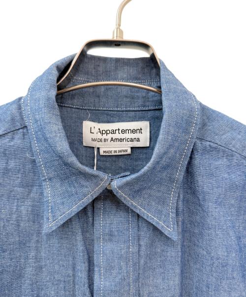 L'appartement（アパルトモン）L'appartement (アパルトモン) Americana (アメリカーナ) CHAMBRAY SHIRT ブルー サイズ:Freeの古着・服飾アイテム