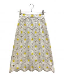 DOLCE & GABBANA（ドルチェ＆ガッバーナ）の古着「マーガレットスカート」｜ホワイト