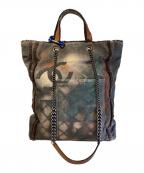 CHANELシャネル）の古着「グラフィティ ブリコラージュ 2WAYチェーントートバッグ」