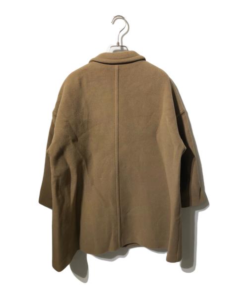 MACPHEE（マカフィー）MACPHEE (マカフィー) パイルメルトンオーバーサイズドコート ブラウン サイズ:34の古着・服飾アイテム