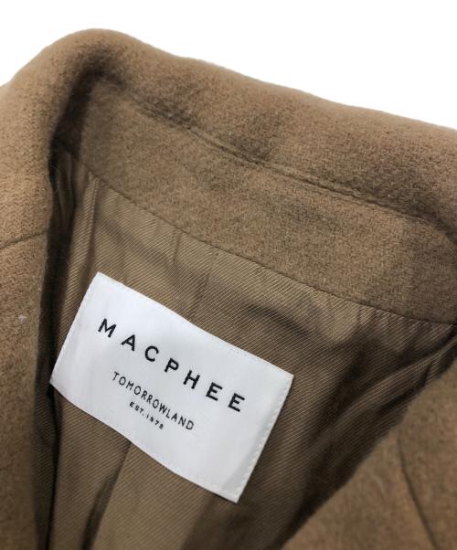 MACPHEE（マカフィー）MACPHEE (マカフィー) パイルメルトンオーバーサイズドコート ブラウン サイズ:34の古着・服飾アイテム