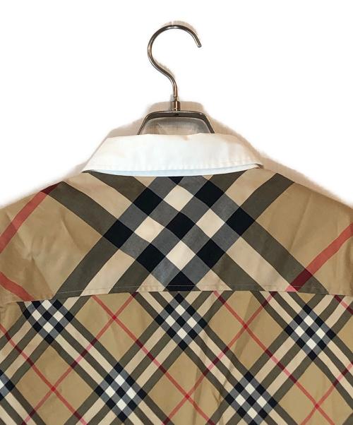 BURBERRY（バーバリー）BURBERRY (バーバリー) パッチワークチェックシャツ ベージュ サイズ:14Y SIZE 164cmの古着・服飾アイテム