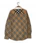 BURBERRY (バーバリー) パッチワークチェックシャツ ベージュ サイズ:14Y SIZE 164cm：12000円