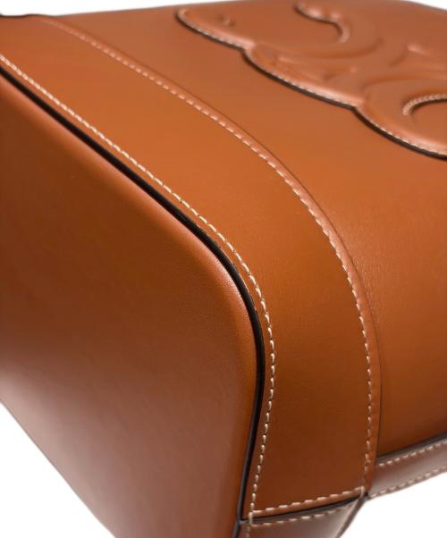 CELINE（セリーヌ）CELINE (セリーヌ) スモール バケット キュイル トリオンフ ブラウンの古着・服飾アイテム