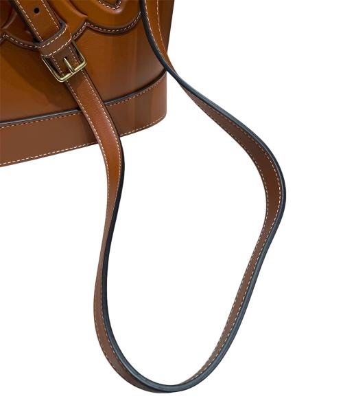 CELINE（セリーヌ）CELINE (セリーヌ) スモール バケット キュイル トリオンフ ブラウンの古着・服飾アイテム