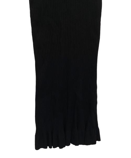 Snidel（スナイデル）Snidel (スナイデル) フロントボタンノースリニットワンピース ブラック サイズ:ONE SIZEの古着・服飾アイテム