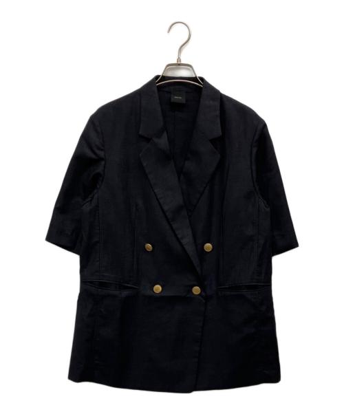 Spick and Span（スピック＆スパン）Spick and Span (スピック＆スパン) ドライクロスハーフスリーブジャケット ブラック サイズ:38の古着・服飾アイテム