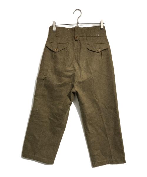 VINTAGE MILITARY（ヴィンテージ ミリタリー）VINTAGE MILITARY (ヴィンテージ ミリタリー) british army(イギリス軍) 1949 Pattern Battle Dress Wool Trousers ブラウン サイズ:16の古着・服飾アイテム