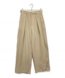 SLOBE IENA（スローブ イエナ）の古着「ツイルダブルクロスパンツ」｜ベージュ
