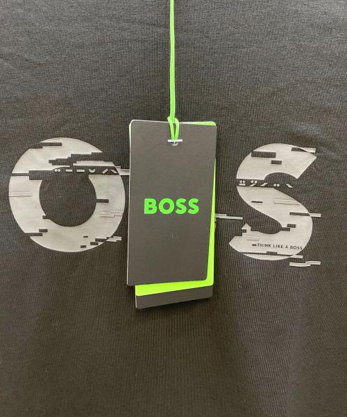 HUGO BOSS（ヒューゴ ボス）HUGO BOSS (ヒューゴ ボス) ロゴクルーネックTシャツ ブラック サイズ:XLの古着・服飾アイテム