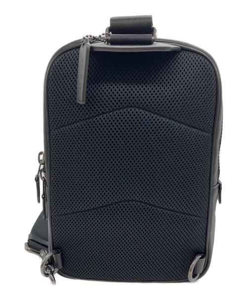 COACH（コーチ）COACH (コーチ) トラック パックキャンバスボディバッグ ブラックの古着・服飾アイテム