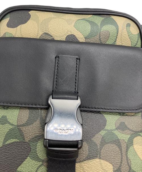 COACH（コーチ）COACH (コーチ) トラック パックキャンバスボディバッグ ブラックの古着・服飾アイテム