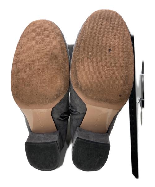 Gianvito Rossi（ジャンヴィト ロッシ）Gianvito Rossi (ジャンヴィト ロッシ) スウェードニーハイブーツ グレー サイズ:37　1/2の古着・服飾アイテム