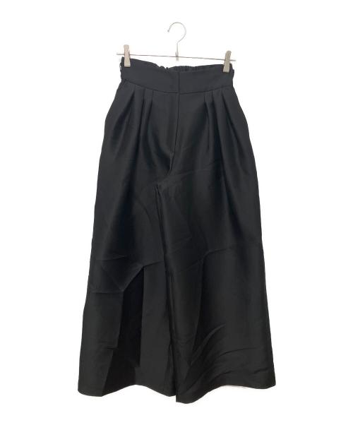Heve（ヘイヴ）Heve (ヘイヴ) シルキータックワイドパンツ ブラック サイズ:38の古着・服飾アイテム