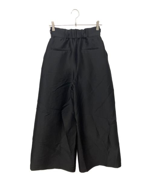 Heve（ヘイヴ）Heve (ヘイヴ) シルキータックワイドパンツ ブラック サイズ:38の古着・服飾アイテム
