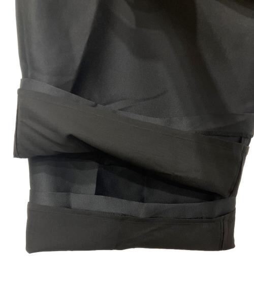 Heve（ヘイヴ）Heve (ヘイヴ) シルキータックワイドパンツ ブラック サイズ:38の古着・服飾アイテム