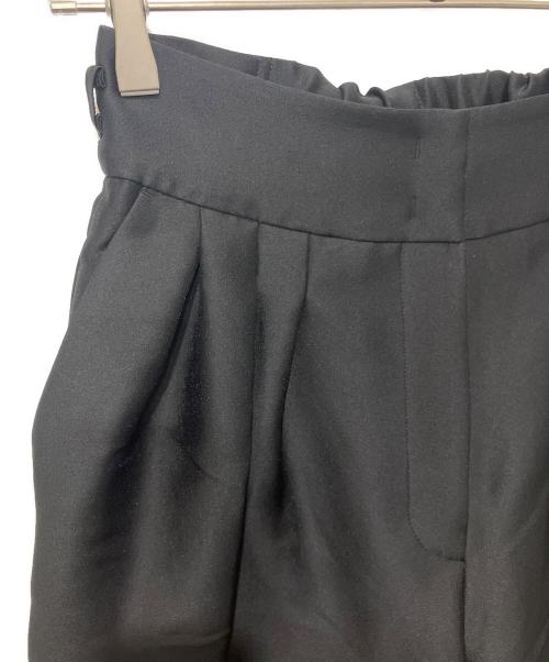 Heve（ヘイヴ）Heve (ヘイヴ) シルキータックワイドパンツ ブラック サイズ:38の古着・服飾アイテム
